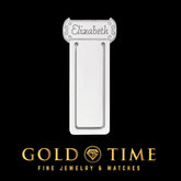 Custom Sterling Silver Bookmark Scroll Design with Personalized Engraving Gift for Book Lovers, Made in USA, Includes Gift Box