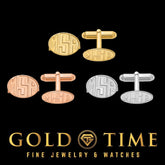 Custom Oval Monogram Cufflinks in Sterling Silver or 14K Gold Personalized Men's Gift Recessed Letter Design, Made in USA