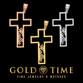 Personalized Cross Name Pendant - Sterling Silver, Gold, Rose Gold - Custom Engraved Cursive Name Jewelry - Religious Keepsake Gift