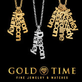 Custom Vertical Name Charm Necklace Up to 5 Names, Gold or Silver, Personalized Jewelry Gift, Made to Order Nameplate Necklace