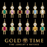 Boy Charm with Birthstone in 10k or 14k Yellow Gold Customizable Dangling Pendant Gift Necklace or Charm Only Fast Shipping