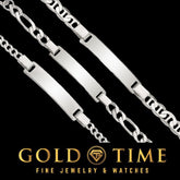 Custom Personalized Children's ID Bracelet Sterling Silver Engraved Name Bracelet Figaro, Anchor, or Curb Chain Baby Gift