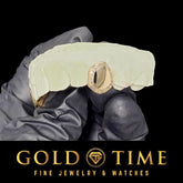 Custom Solid Gold Grill: Handmade Moissanite Border, Includes Mold Kit