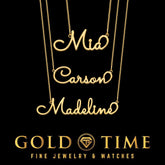 Custom Whimsical Cursive Name Necklace Sterling Silver or 10K/14K Gold Personalized Script Nameplate Jewelry, Made to Order Gift