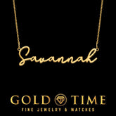 Custom Name Necklace in Silver or Gold