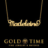 Custom Personalized Name Necklace Sterling Silver, Gold, or Rose Gold Cursive Nameplate