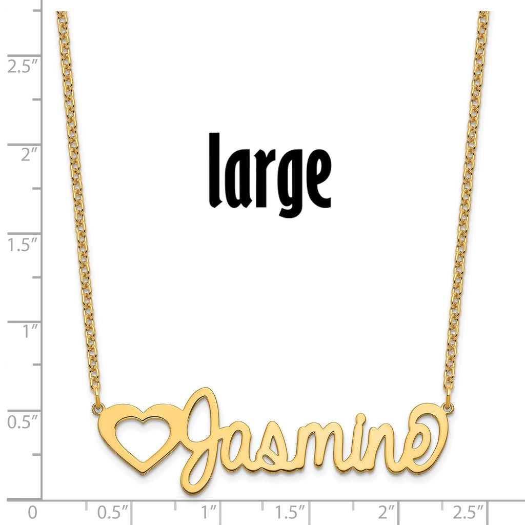 Customized Image and Name Necklace - Sterling Silver, 10K, 14K Gold - Sports, Love, Romance, Faith, Music, Animals, Teddy, Butterfly, Shapes