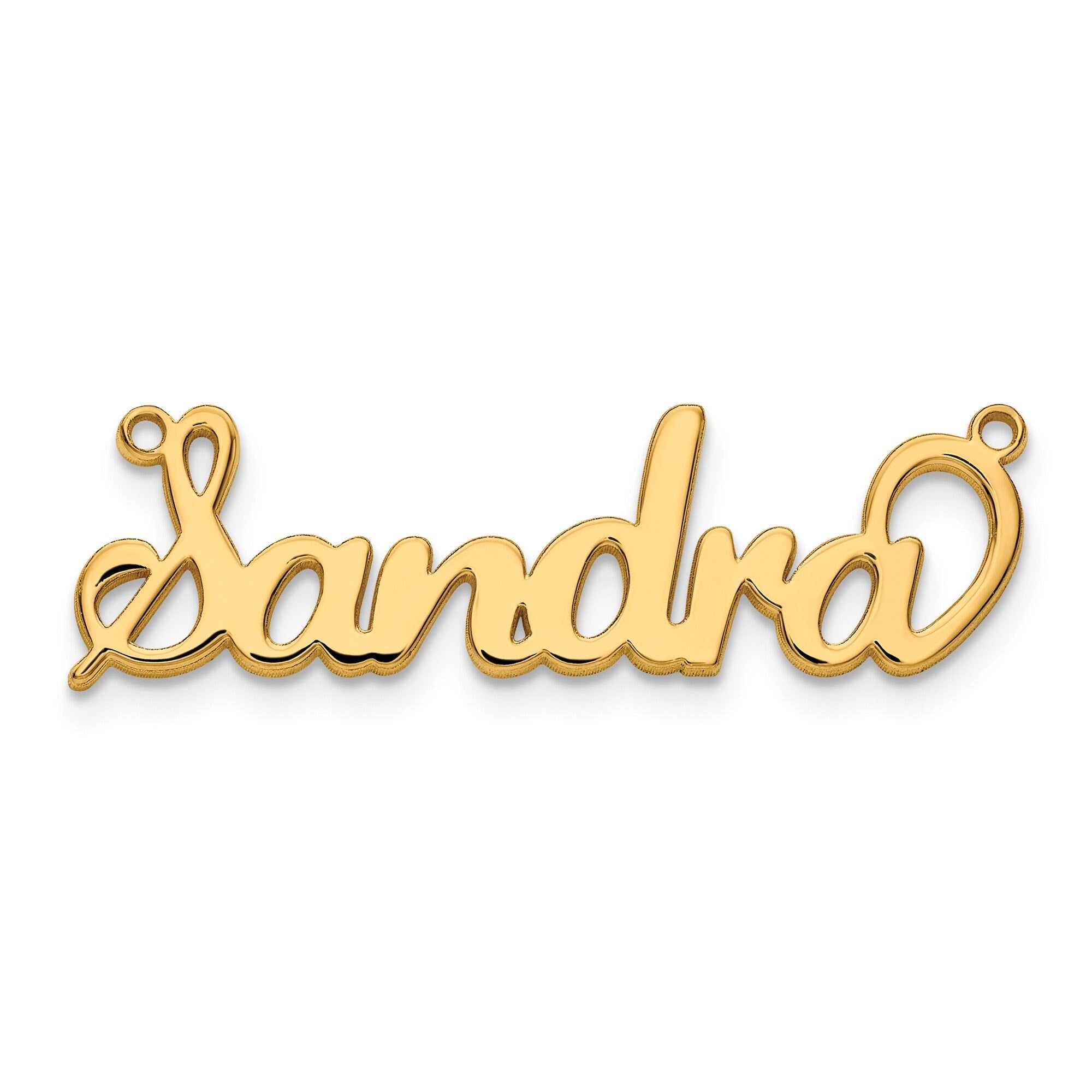 Custom Personalized Name Necklace  Sterling Silver, Gold, or Rose Gold Cursive Nameplate