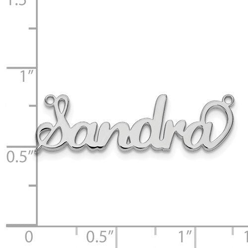 Custom Personalized Name Necklace  Sterling Silver, Gold, or Rose Gold Cursive Nameplate