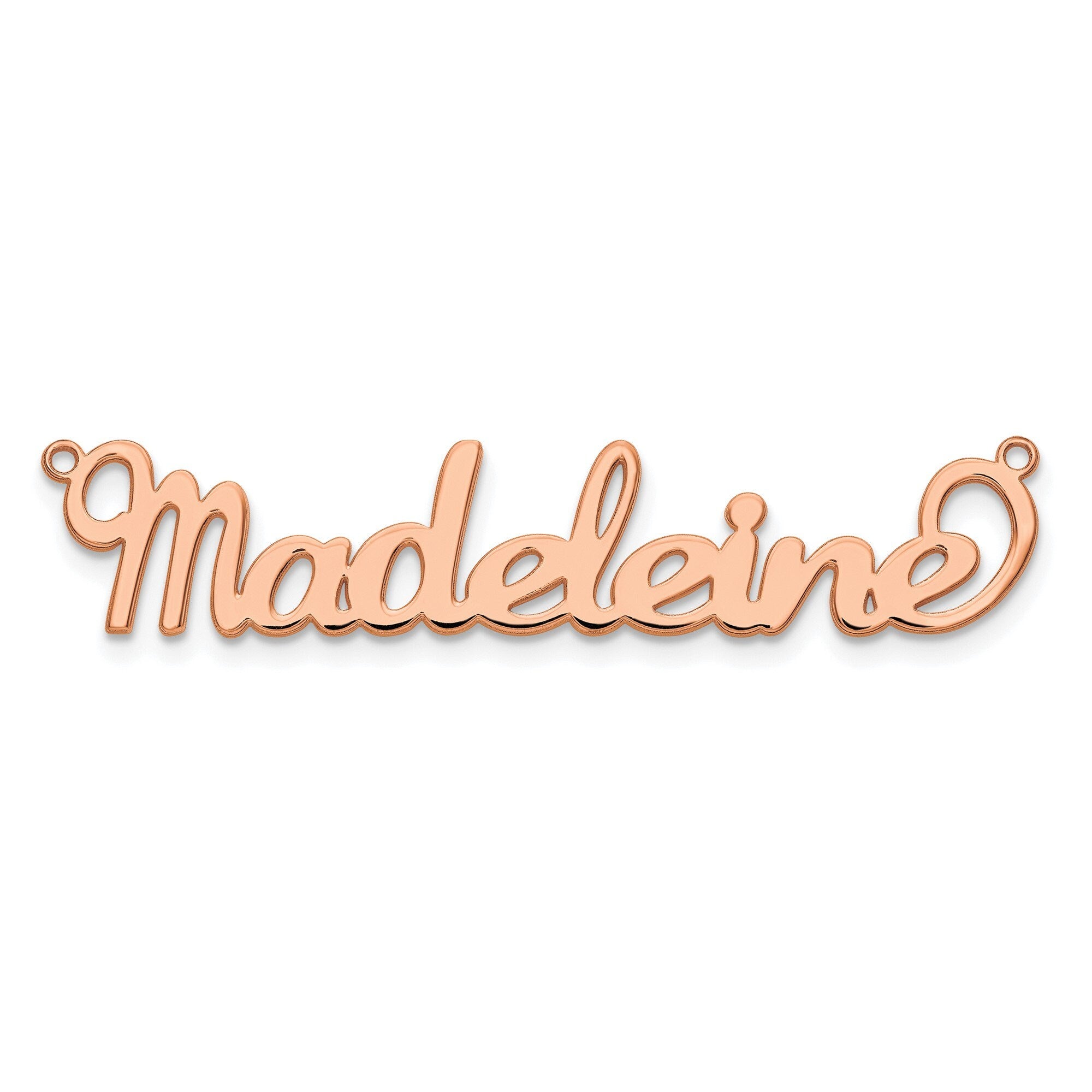 Custom Personalized Name Necklace  Sterling Silver, Gold, or Rose Gold Cursive Nameplate