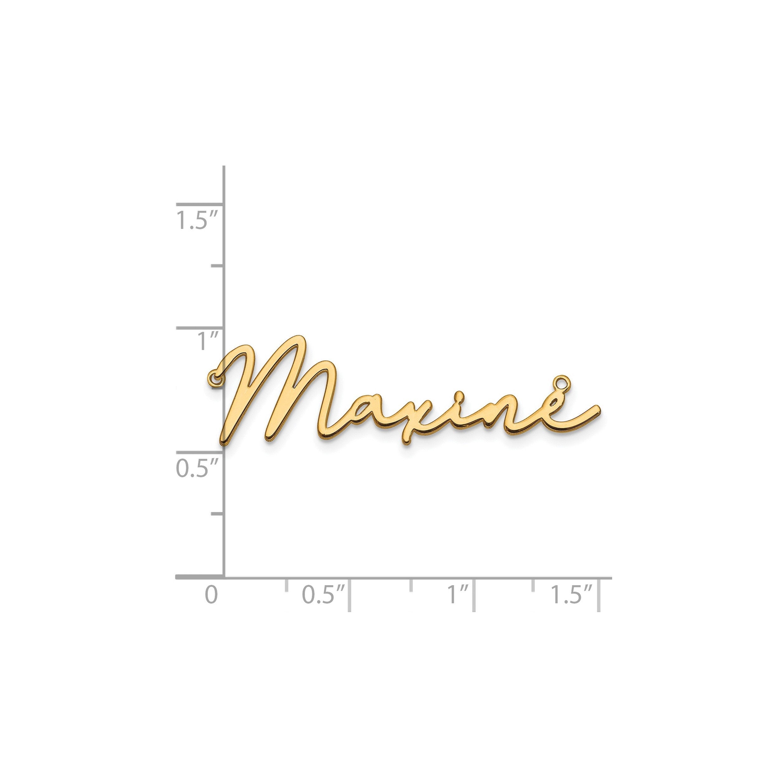 Custom Name Necklace in Silver or Gold