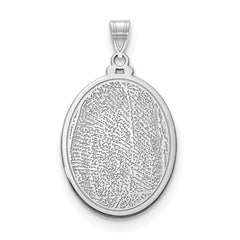 Custom Fingerprint Pendant  Personalized Thumbprint Necklace in Silver or Gold  10K, 14K, or Plated  Engravable Back  Made to Order