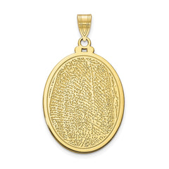 Custom Fingerprint Pendant  Personalized Thumbprint Necklace in Silver or Gold  10K, 14K, or Plated  Engravable Back  Made to Order