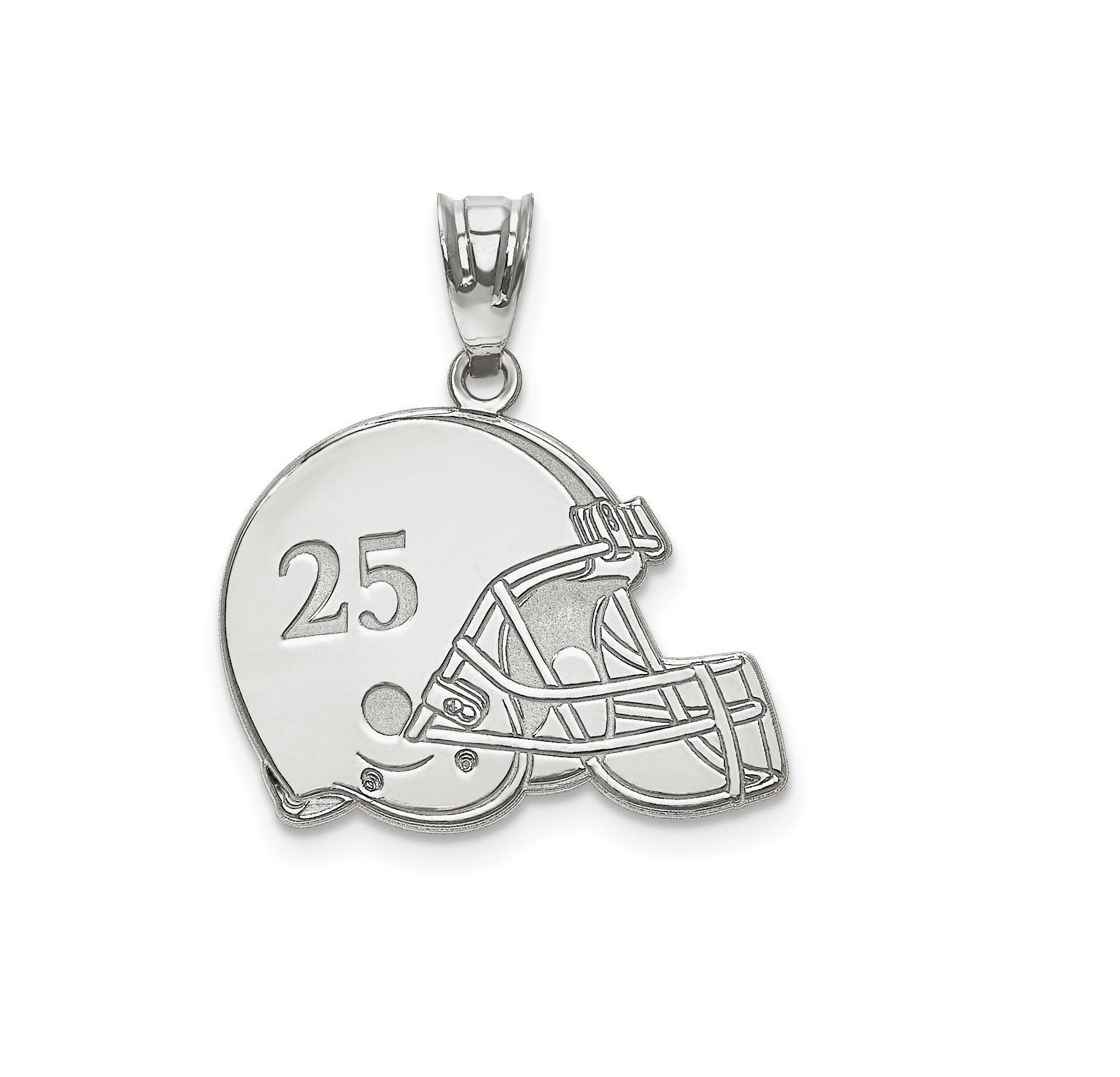 Custom Football Helmet Pendant  Personalized Name & Number - Gold, Silver or Rose | Gift for Athlete, Coach, or Fan - Sports Jewelry