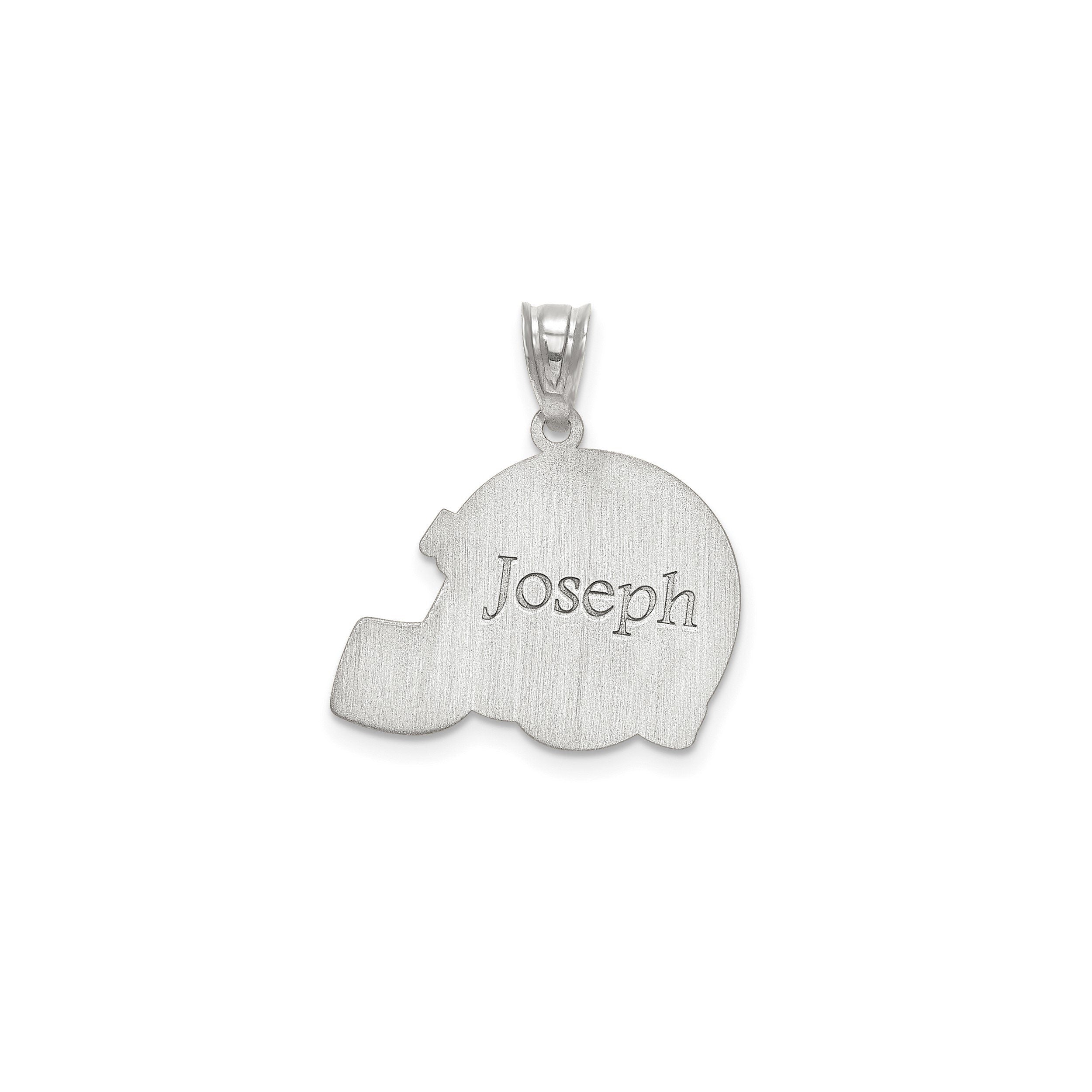 Custom Football Helmet Pendant  Personalized Name & Number - Gold, Silver or Rose | Gift for Athlete, Coach, or Fan - Sports Jewelry