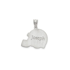 Custom Football Helmet Pendant  Personalized Name & Number - Gold, Silver or Rose | Gift for Athlete, Coach, or Fan - Sports Jewelry