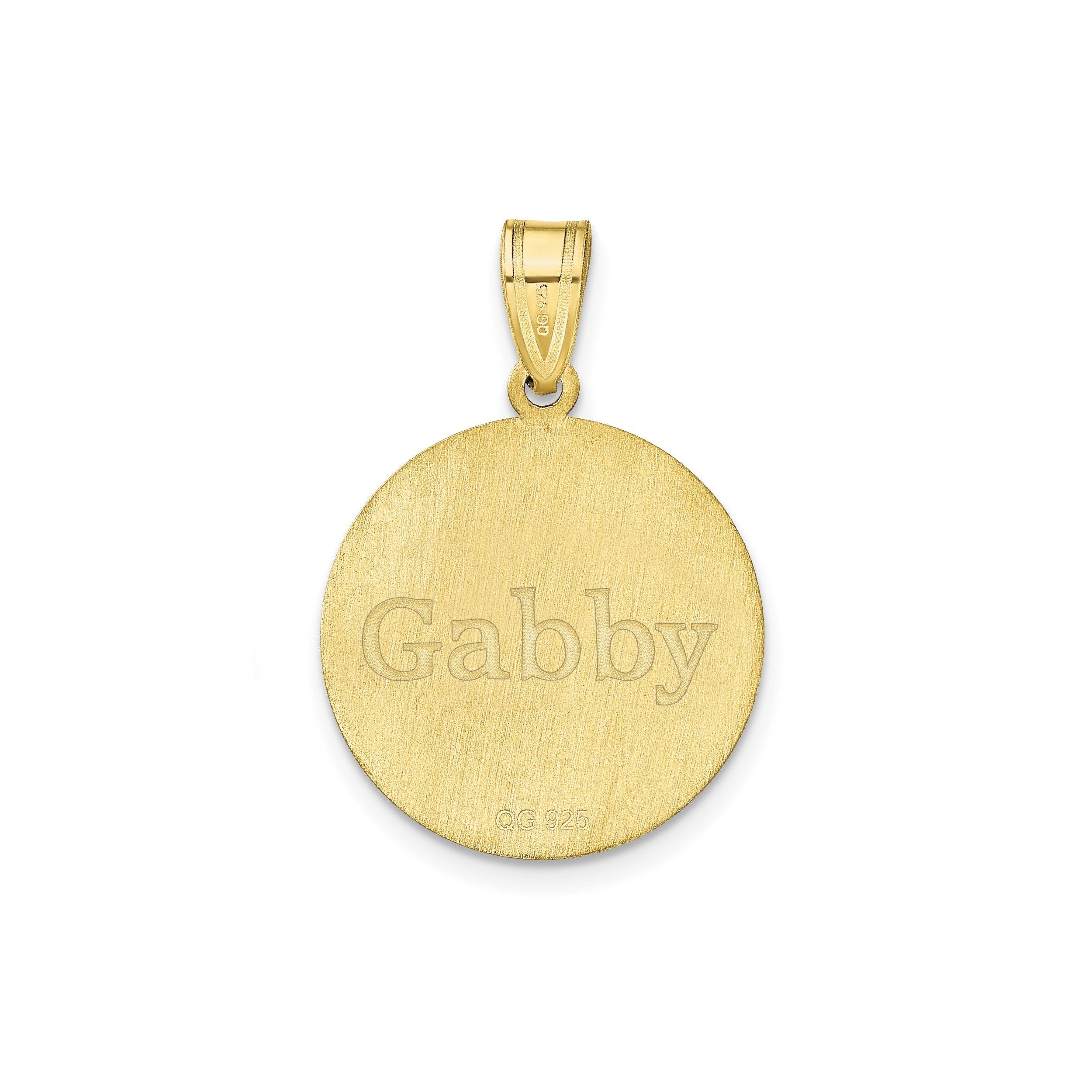 Personalized Soccer Number Pendant  Custom Engraved Name  Sterling Silver, Gold, or Rose Gold  Sports Jewelry for Athletes & Fans