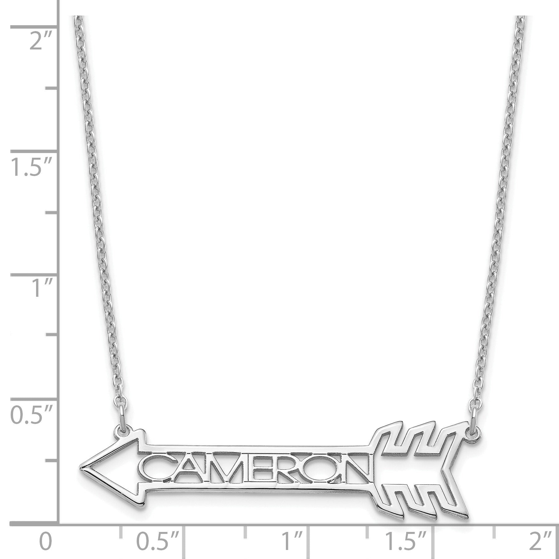 Custom Name Arrow Necklace in Gold or Silver  Personalized Gift for Her, Dainty Arrow Pendant with Name, Made to Order Jewelry