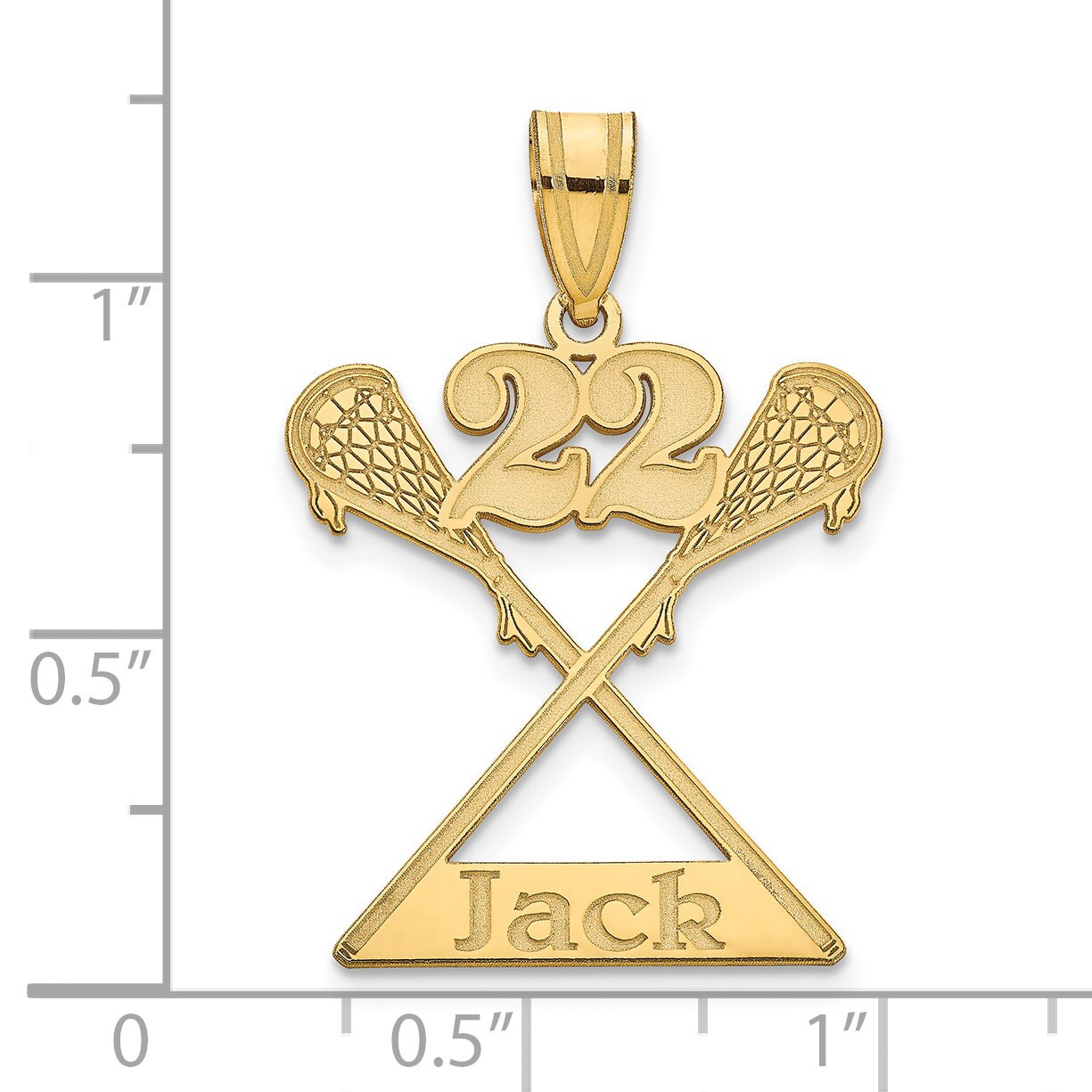 Custom Lacrosse Pendant with Name & Jersey Number  Personalized Sports Necklace in Silver or Gold  Gift for Lacrosse Player