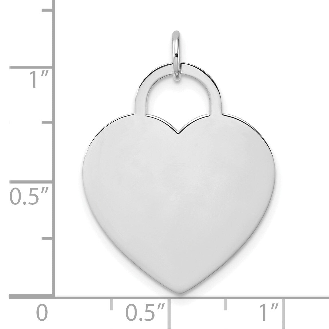 14k Gold Heart Disc Charm Pendant  Custom Engravable Front & Back  Yellow or White Gold  Personalized Gift  Made to Order