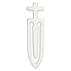 Sterling Silver Cross Bookmark  Personalized Christian Gift, Engraved Religious Bookmark, Custom Baptism, Memorial, Graduation Gift