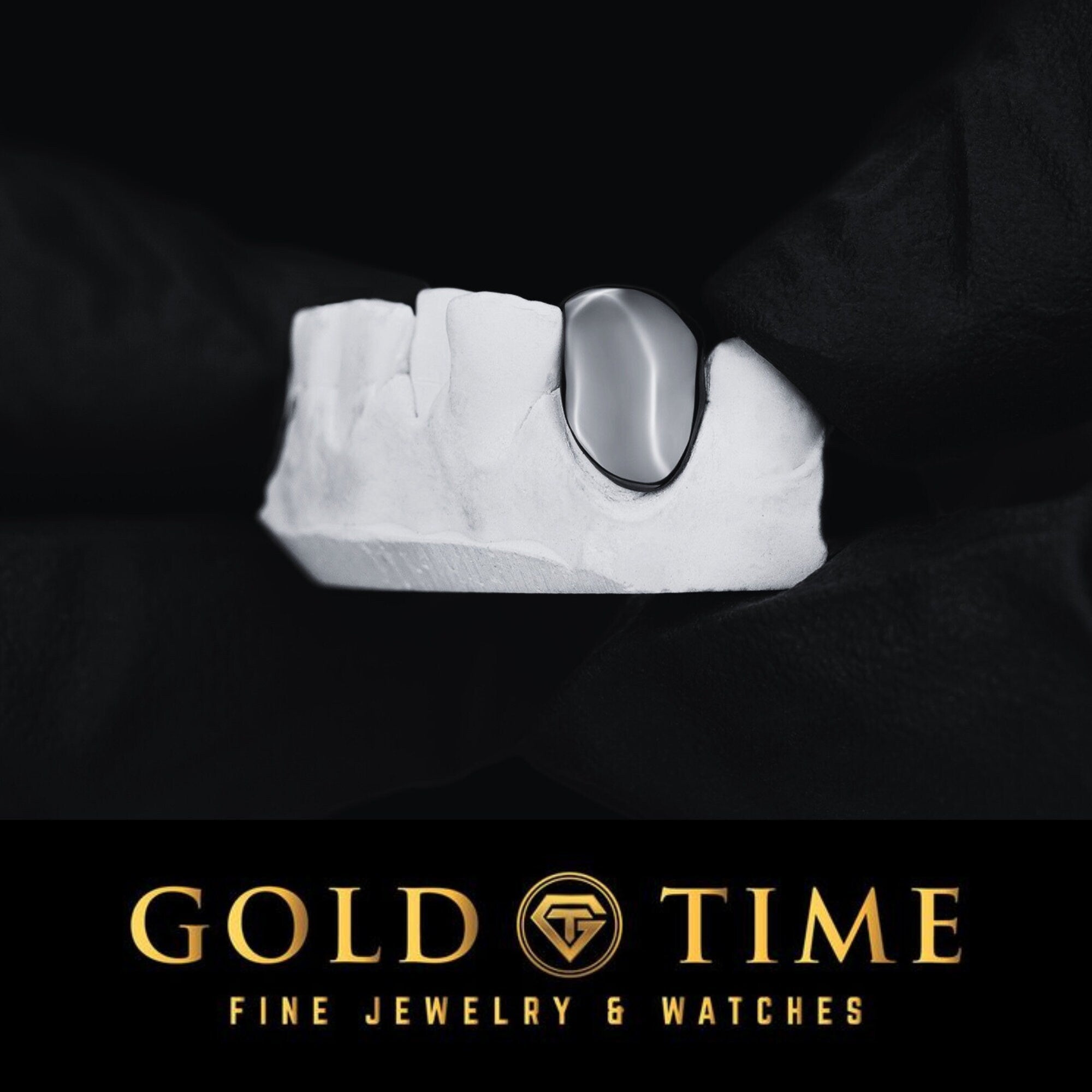 Custom Single Tooth Grillz: Handmade Solid Cap, Mold Kit Included