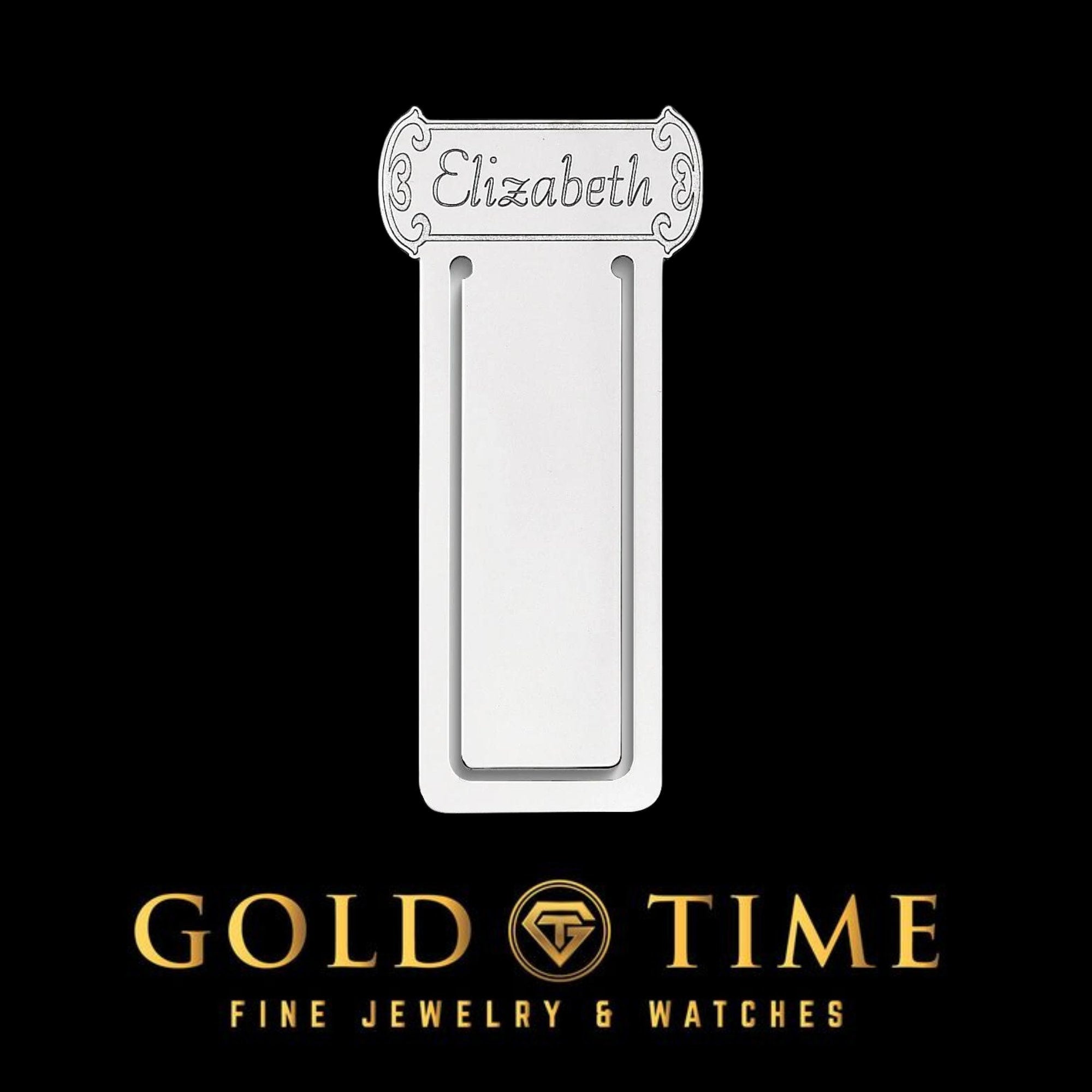 Custom Sterling Silver Bookmark  Scroll Design with Personalized Engraving  Gift for Book Lovers, Made in USA, Includes Gift Box