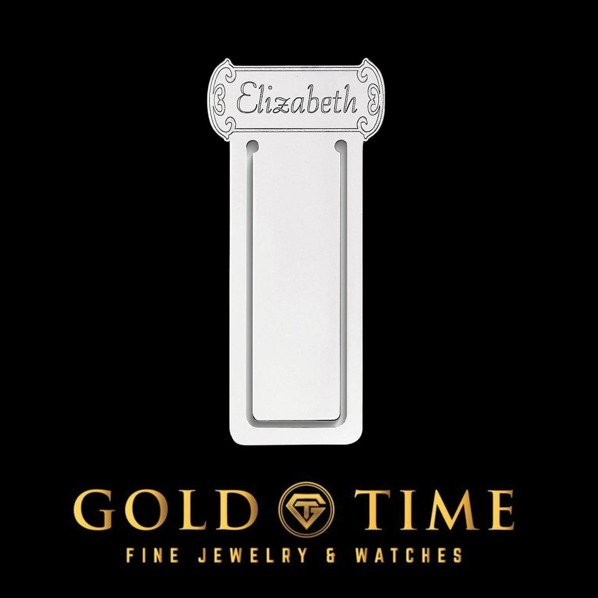 Custom Sterling Silver Bookmark  Scroll Design with Personalized Engraving  Gift for Book Lovers, Made in USA, Includes Gift Box