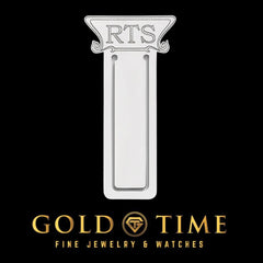 Sterling Silver Monogram Bookmark  Personalized Rhodium-Plated Custom Gift, Made in USA  Luxury Fine Jewelry Gift Boxed