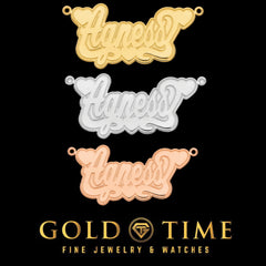 Custom Personalized Heart Name Necklace in Gold or Silver