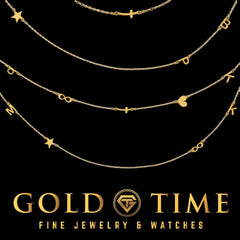 Custom Initial Symbol Necklace - Dainty Name Necklace with Heart Star Cross Infinity - Sterling Silver or Gold - Personalized Jewelry Gift