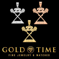 Custom Lacrosse Pendant with Name & Jersey Number  Personalized Sports Necklace in Silver or Gold  Gift for Lacrosse Player