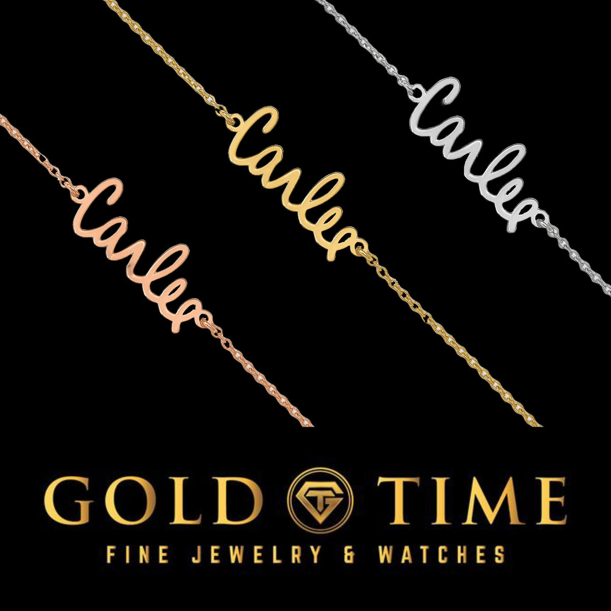 Custom Signature Name Bracelet  Personalized Jewelry - Sterling Silver, Gold, or Rose Gold - Handwritten or Font Name - Gift Box Included