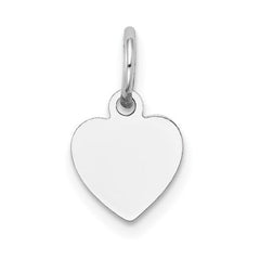 Custom Engraved Heart Charm  Solid Gold, Silver, or Rose Gold  Front & Back Engraving  Polished Finish  Personalized Jewelry