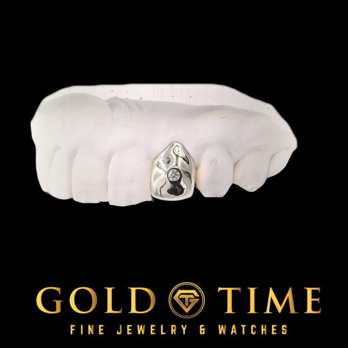 Solitaire Moissanite Single Cap Grill