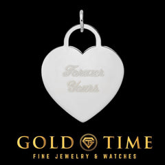 14k Gold Heart Disc Charm Pendant  Custom Engravable Front & Back  Yellow or White Gold  Personalized Gift  Made to Order