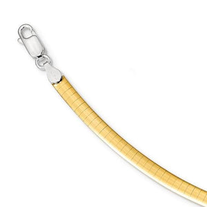 Omega necklace width comparison