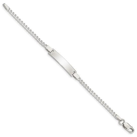 Custom Personalized Children's ID Bracelet  Sterling Silver Engraved Name Bracelet  Figaro, Anchor, or Curb Chain  Baby Gift