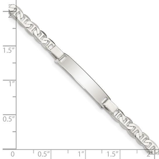 Custom Personalized Children's ID Bracelet  Sterling Silver Engraved Name Bracelet  Figaro, Anchor, or Curb Chain  Baby Gift