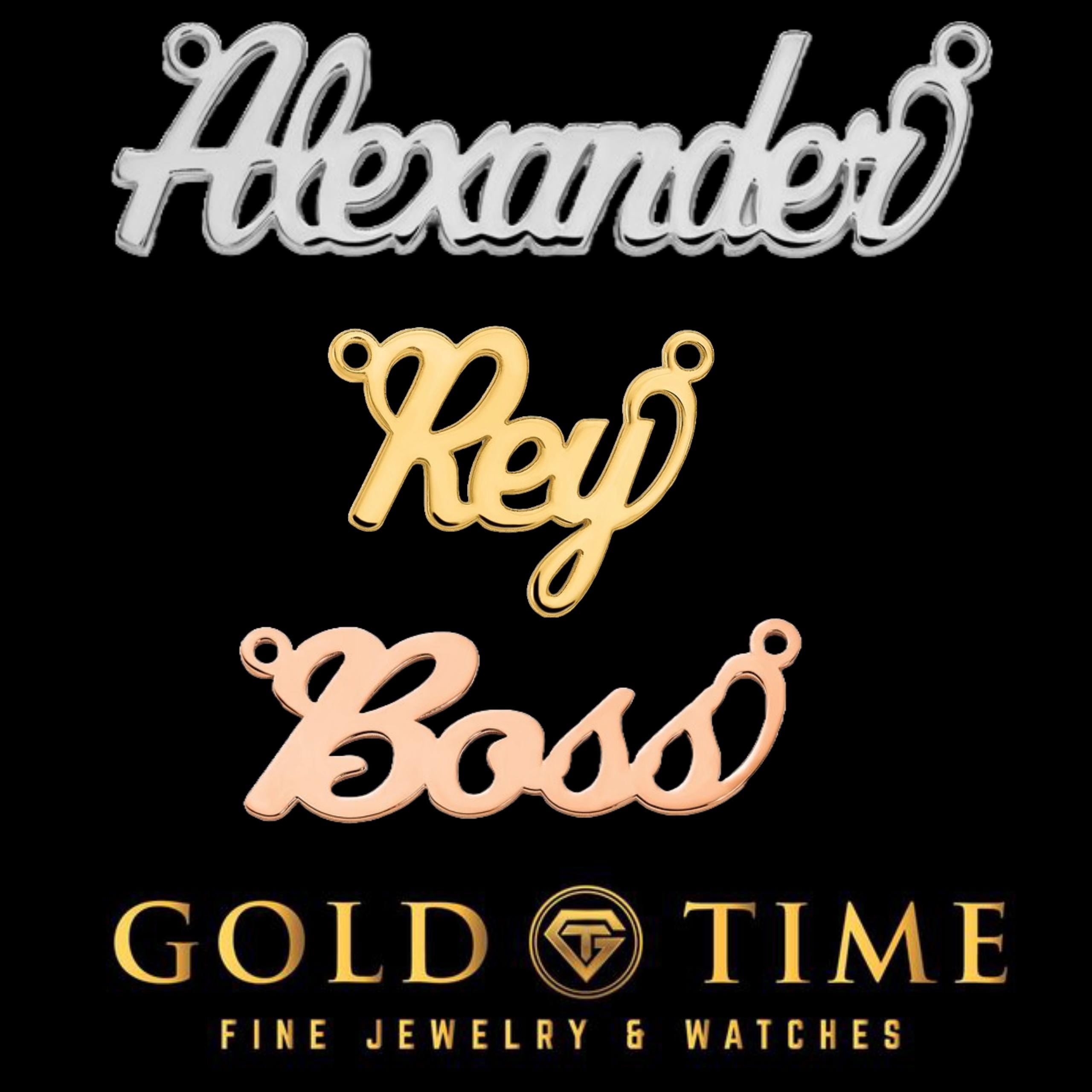 Custom Personalized Name Necklace in 10K or 14K Gold or Silver