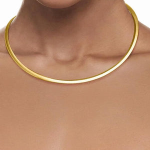Omega necklace shown reversed to silver side