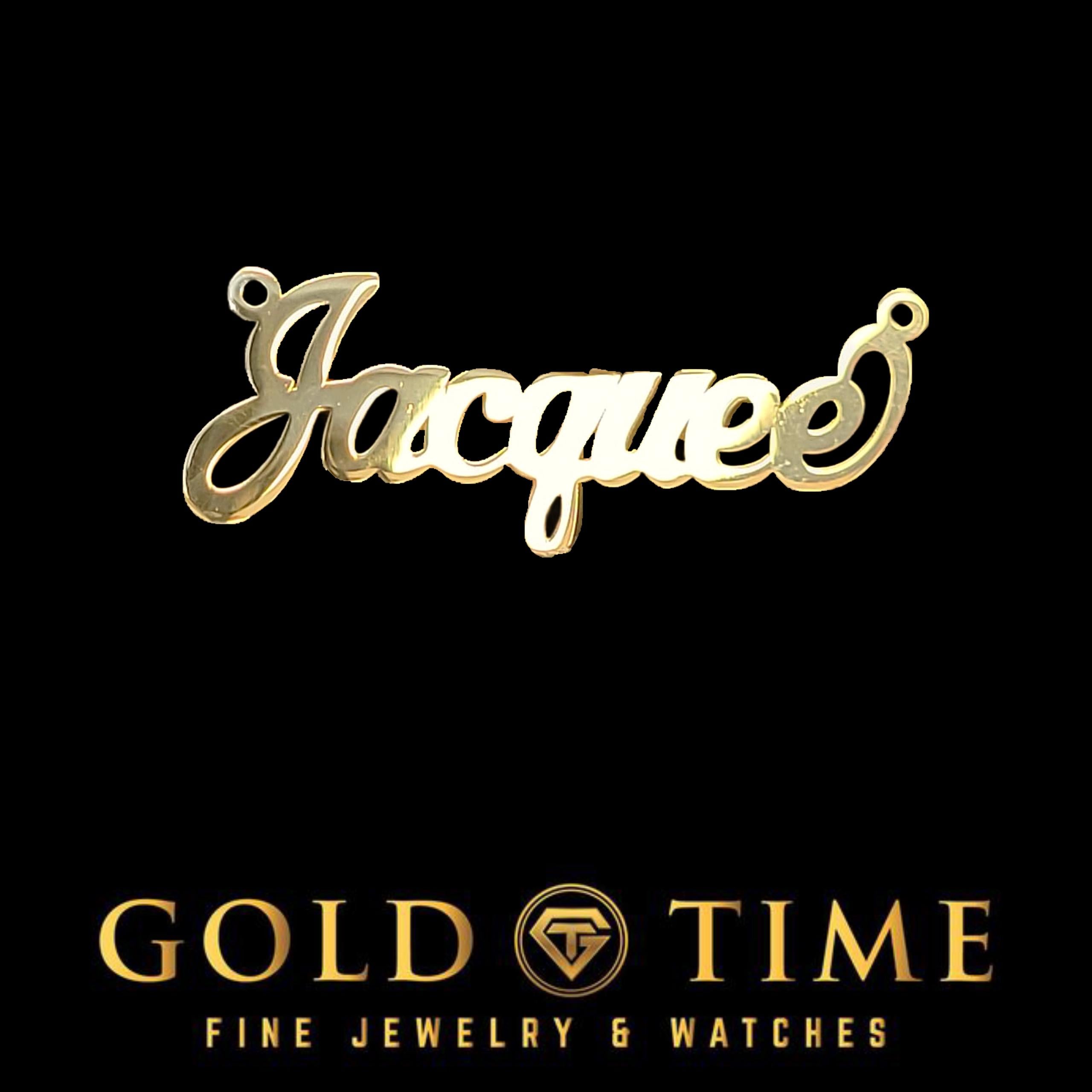 Custom Personalized Name Necklace  Sterling Silver, Gold, or Rose Gold Cursive Nameplate