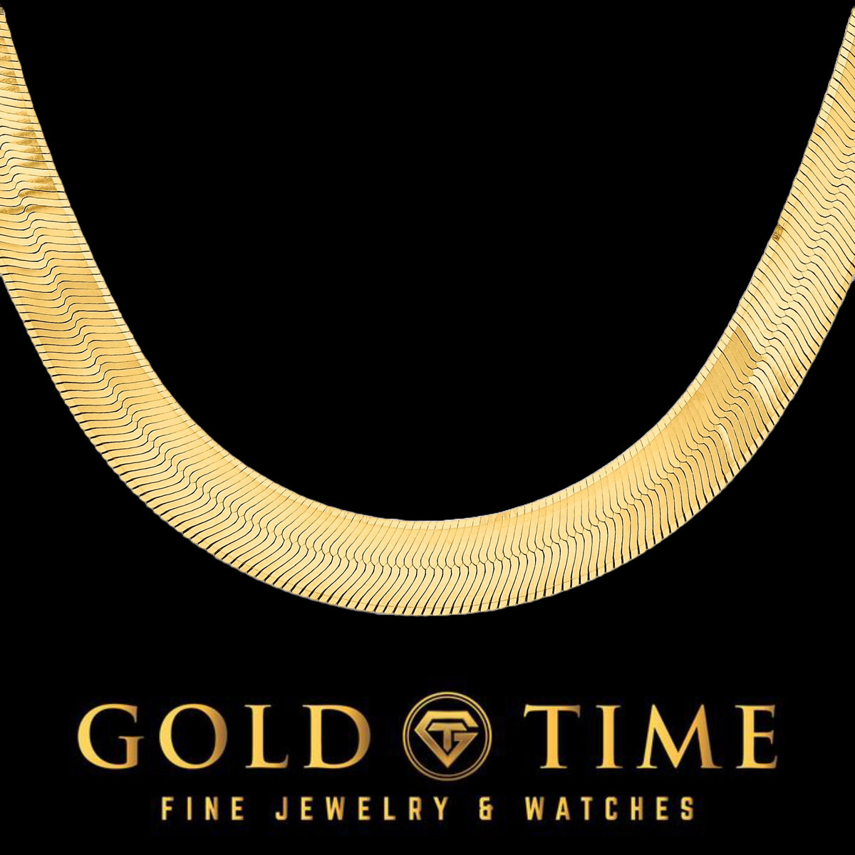 14k Gold Herringbone Chain and Bracelet Set  10mm Flat Solid Gold  1624 Chain, 78 Bracelet  Wide Silky Gold Jewelry