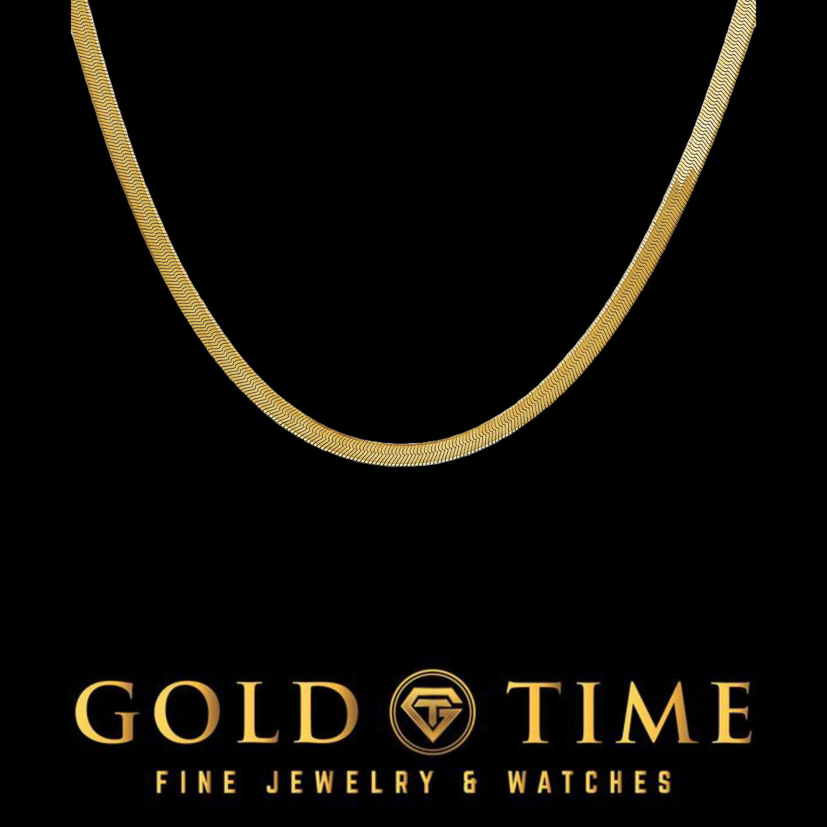 14k Gold Herringbone Chain and Bracelet Set  3mm Solid Gold  Flat Silky Chain 1630 & 78 Bracelet  Dainty Everyday Jewelry