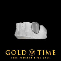 Custom 2-Piece Solid Black Canine Grillz  Black Rhodium Silver or Gold  Handmade with Mold Kit  Gold Time Killeen
