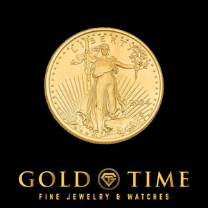 Lady Liberty side of the 1/4 oz 22k American Eagle gold coin
