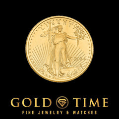 1/4 oz Gold American Eagle Coin Pendant in 14k Gold  Custom Bezel Options  Rope Edge, Screw Top, or Natural VS Diamond Frame