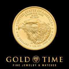 1/4 oz Gold American Eagle Coin Pendant in 14k Gold  Custom Bezel Options  Rope Edge, Screw Top, or Natural VS Diamond Frame