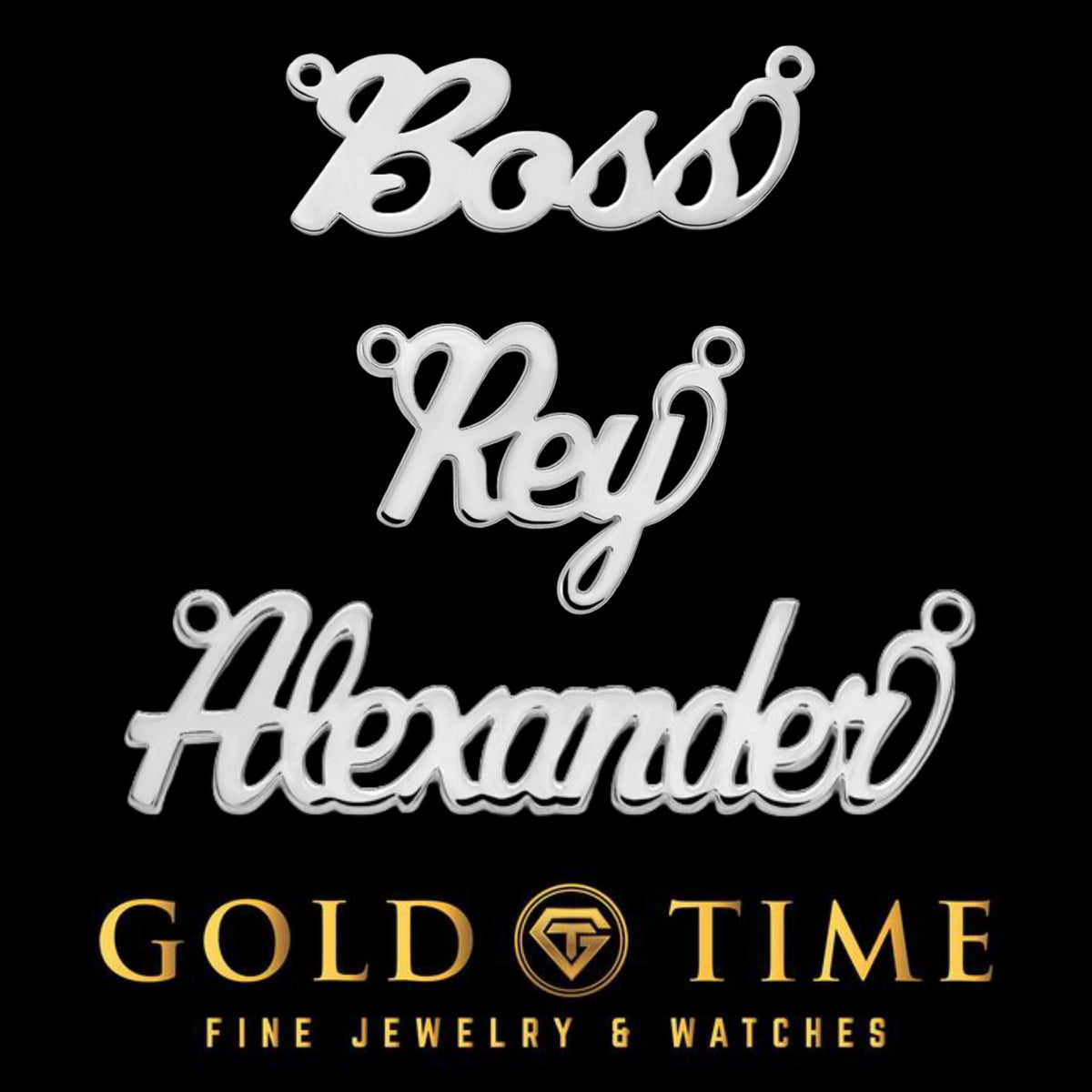 Custom Personalized Name Necklace in 10K or 14K Gold or Silver