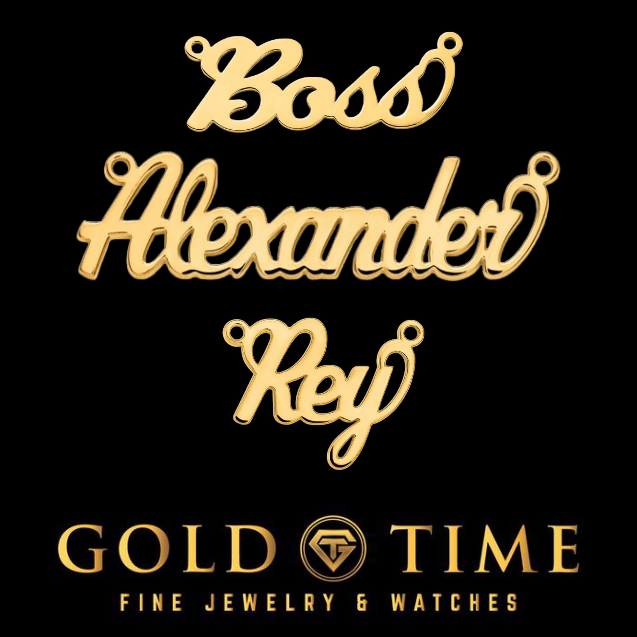 Custom Personalized Name Necklace in 10K or 14K Gold or Silver